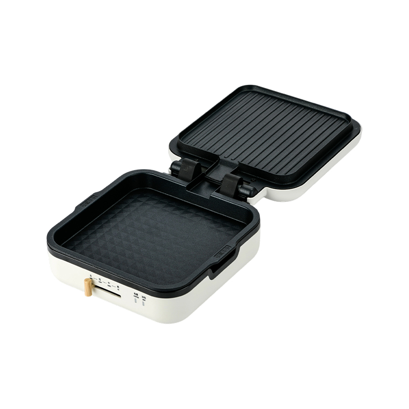 BJX-S017 24x24cm grill tava s roštiljem (kontrola temperature + drvena drška)