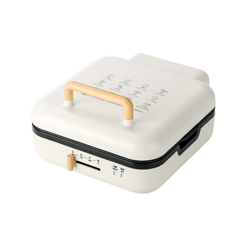 BJX-S017 24x24cm grill tava s roštiljem (kontrola temperature + drvena drška)