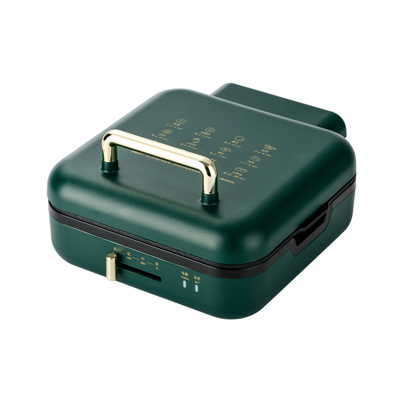 BJX-S017 24x24cm grill tava s roštiljem (kontrola temperature + drvena drška)